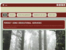 Tablet Screenshot of forestsong.org